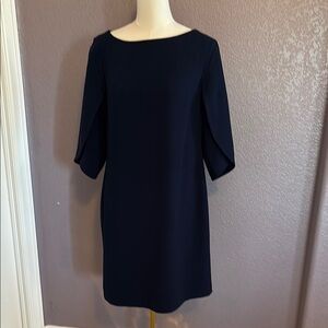 Trina Turk Midnight Blue Long Sleeve Dress